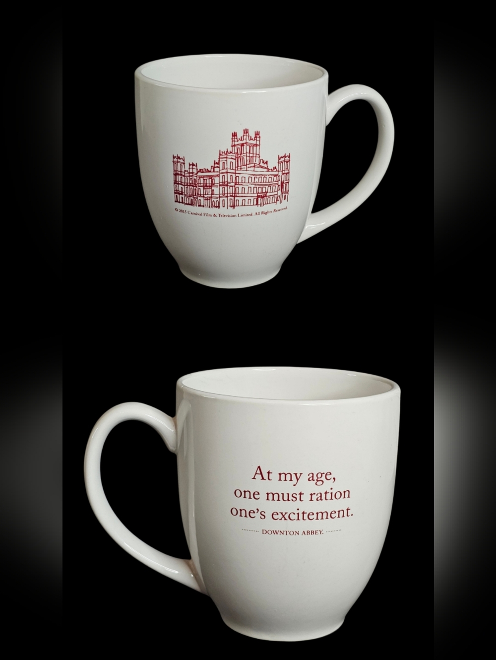 Downton Abbey Highclere Castle 2015 Carnival Film Mug Cup, Violet Crawley Quote
